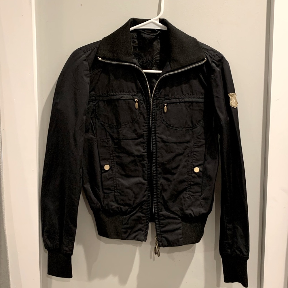 Authentic GEOSPIRIT Bomber Jacket black Woman XS